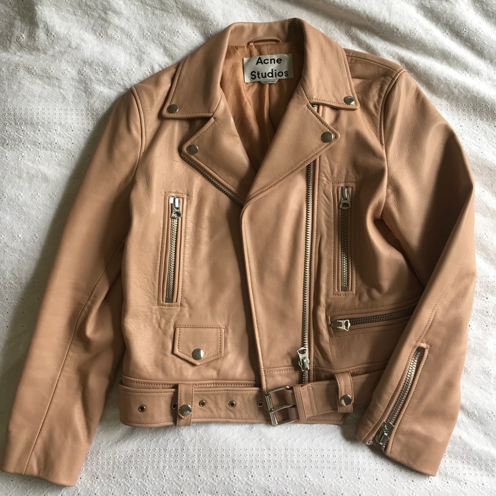 Acne Studios leather moto jacket